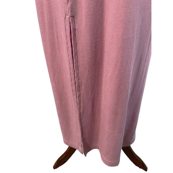 State of Day Ribbed Full Length Night Gown Size Small Mauve Orchid - Picture 5 of 8